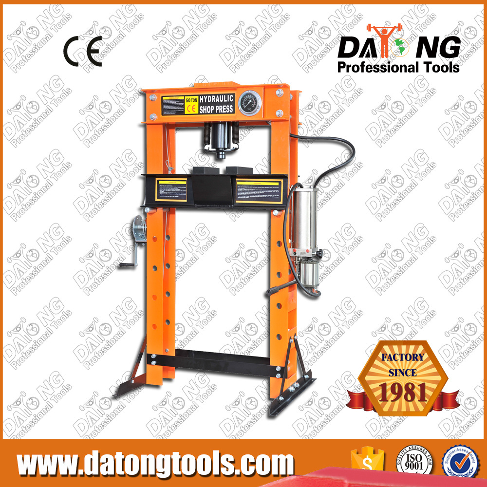 50 Ton Hydraulic/Pneumatic Shop Press With Gauge