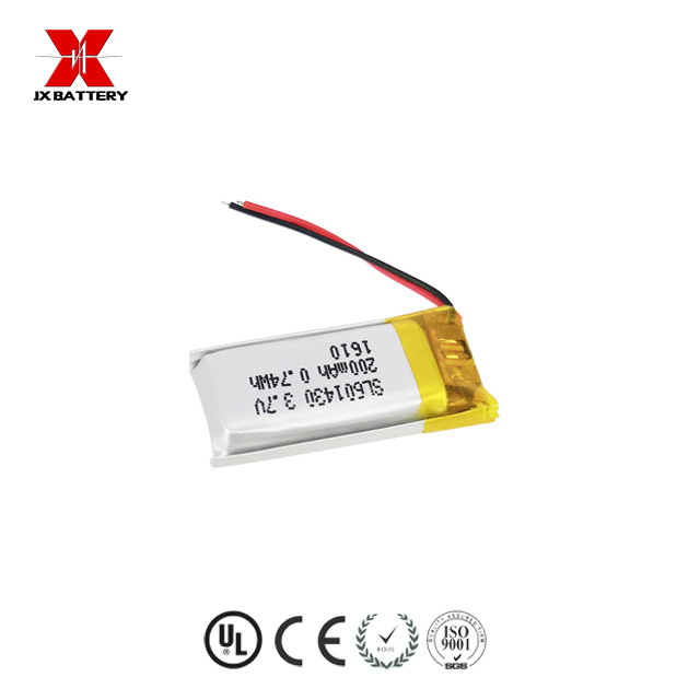 small rechargeable 3.7v lithium ion lipo battery 601430 200mAh for laser pen