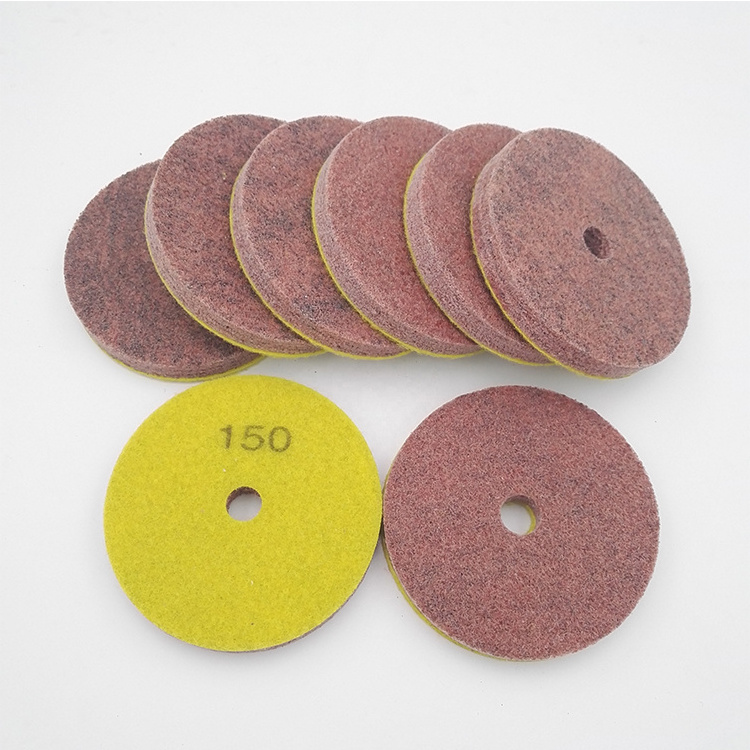 100MM Polish pads 3 inch foam sponge polishing pad sponge suitable for softer stones marble sandstone jade cream-colored stone