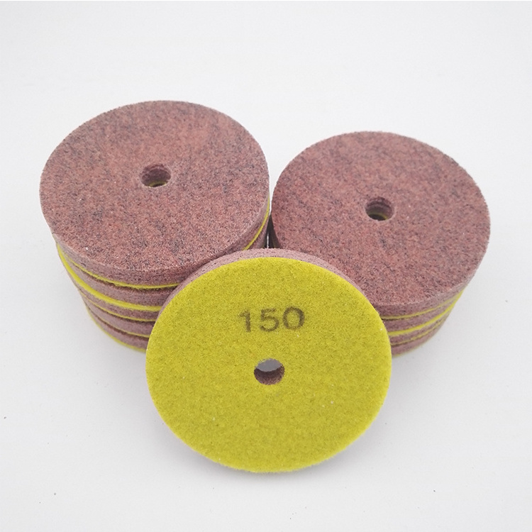 100MM Polish pads 3 inch foam sponge polishing pad sponge suitable for softer stones marble sandstone jade cream-colored stone