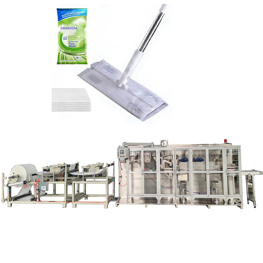 Disposable Wet And Dry Cleaning Floor Mop Multi Surface Floor Cleaner Flat Mop Cleaner With Disposable Cloth Making Machine