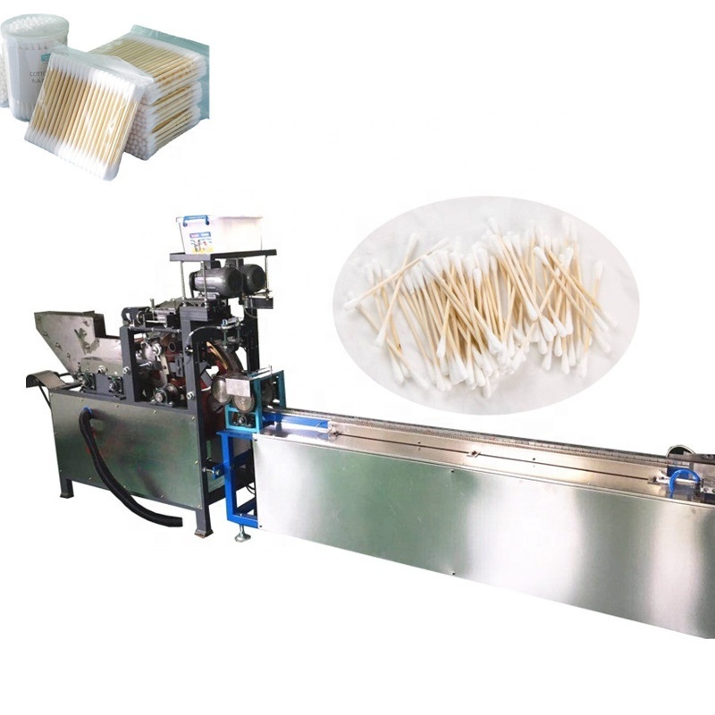 Baby Care Automatic Cotton Bud Production Machine /medical ear cleaning stick cotton gauze bud swab making packing machine