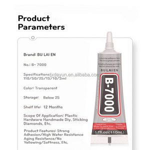 Multipurpose B7000 Medium Adhesives Transparent Liquid Glue 15ml 25ml 50ml 110ml