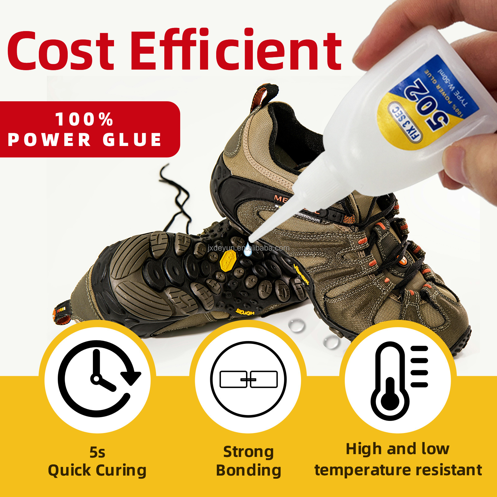 Super Strong Leather Shoe Repair Super Glue Quick Fix for All Types of Footwear Made from Durable Acrylic for Woodworking