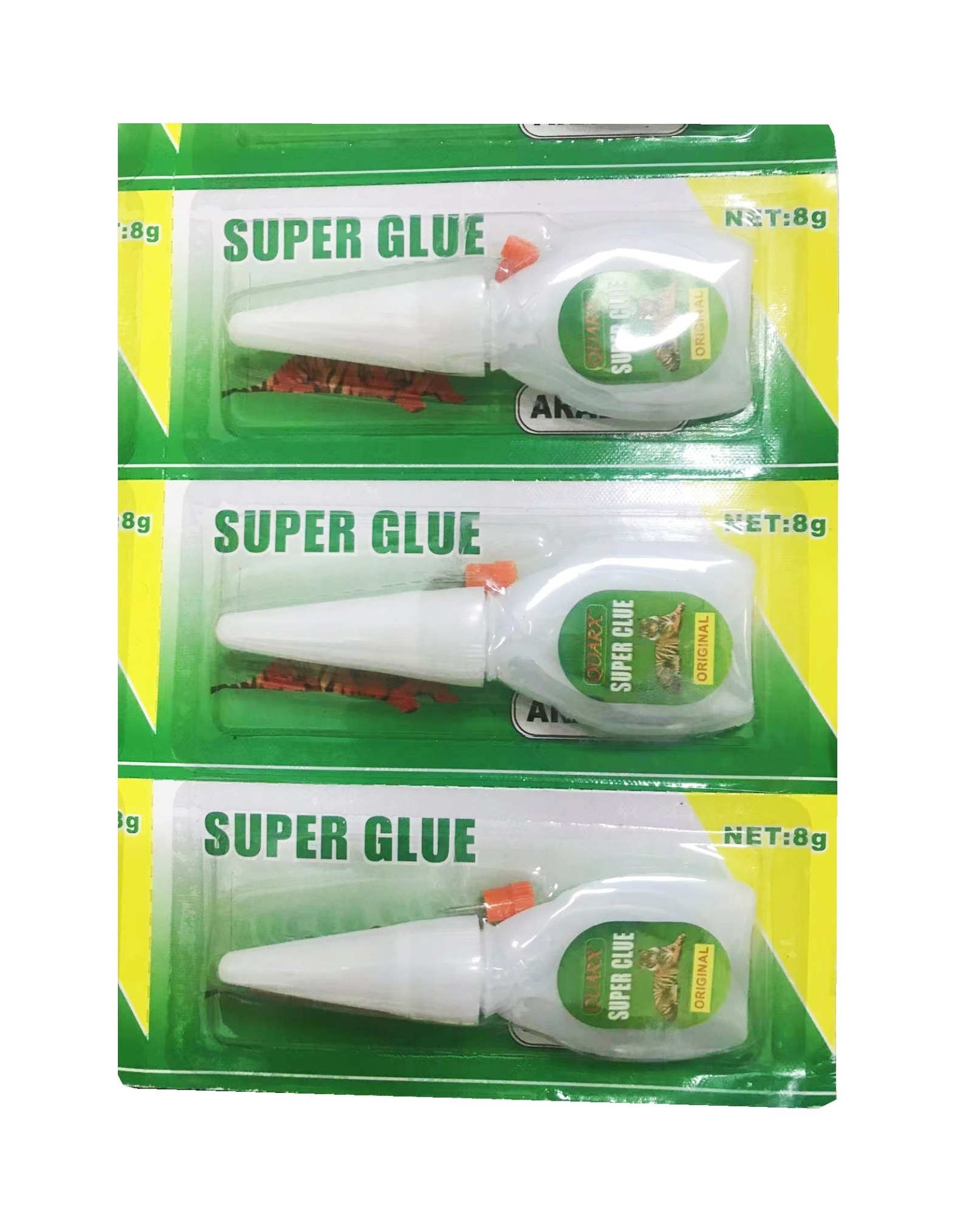 3g/2.5g/2g/1.5g Cyanoacrylate Super Glue Adhesive Aluminum Tube Glue for Adhesives & Sealants Packad in Blister Card