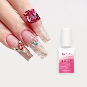 Press On Nails With Brush On Finger Nail Glue Customized Logo