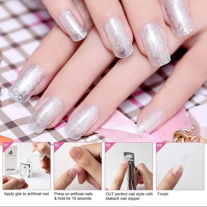 Super Nail Glue With Brush For False Nail Decoration