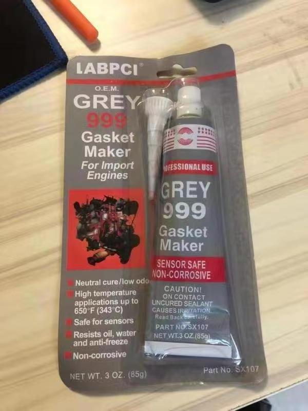 RTV Silicone Gasket Maker 100% Silicone Gray 999 Transportation Auto Adhesive