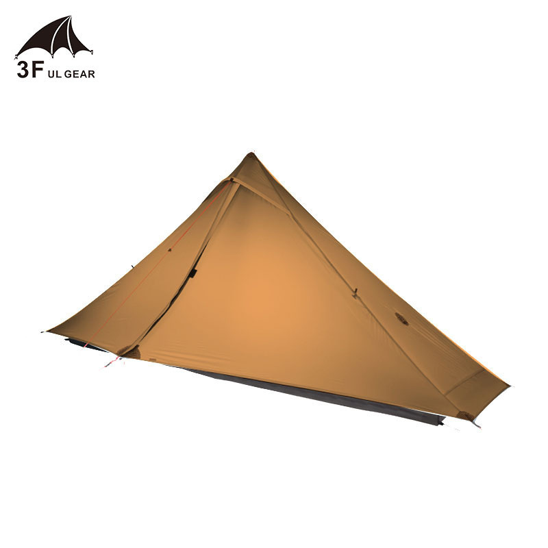 3F  GEAR Lanshan 1 Pro Outdoor Camping Tent 1 Person 3-4 Season Hiking Portable Professional 20D Nylon Ultralight Rodless Tent