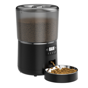 Full Ration 4l Cat Food And Dog Food Storage Stainless Steel Bowl  Automatic Intelligent Pet Feeder