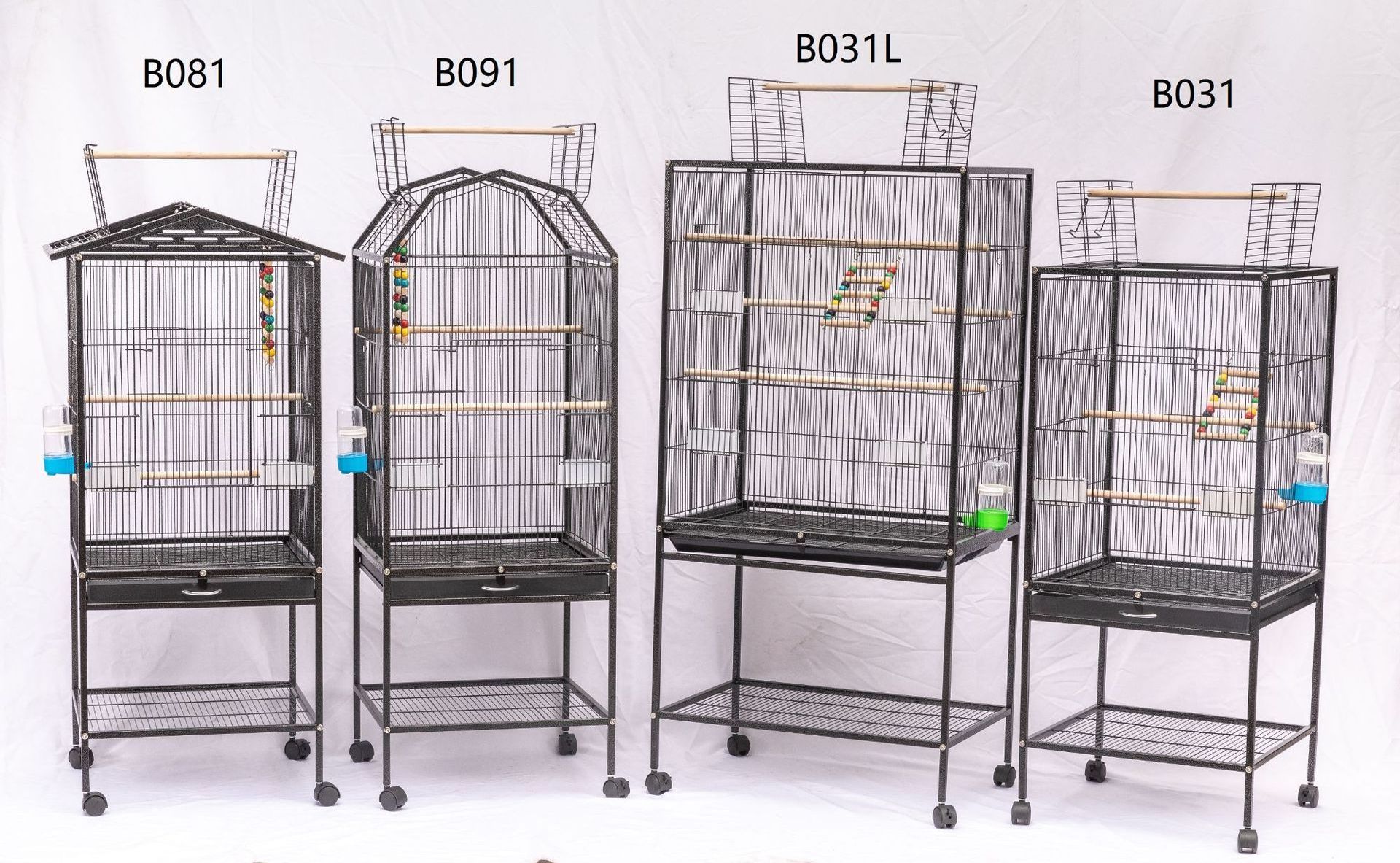 Different design Classic Electroplated Wire Folding Pigeon Parrot  pet Cages Large breeding Bird Cage with stand