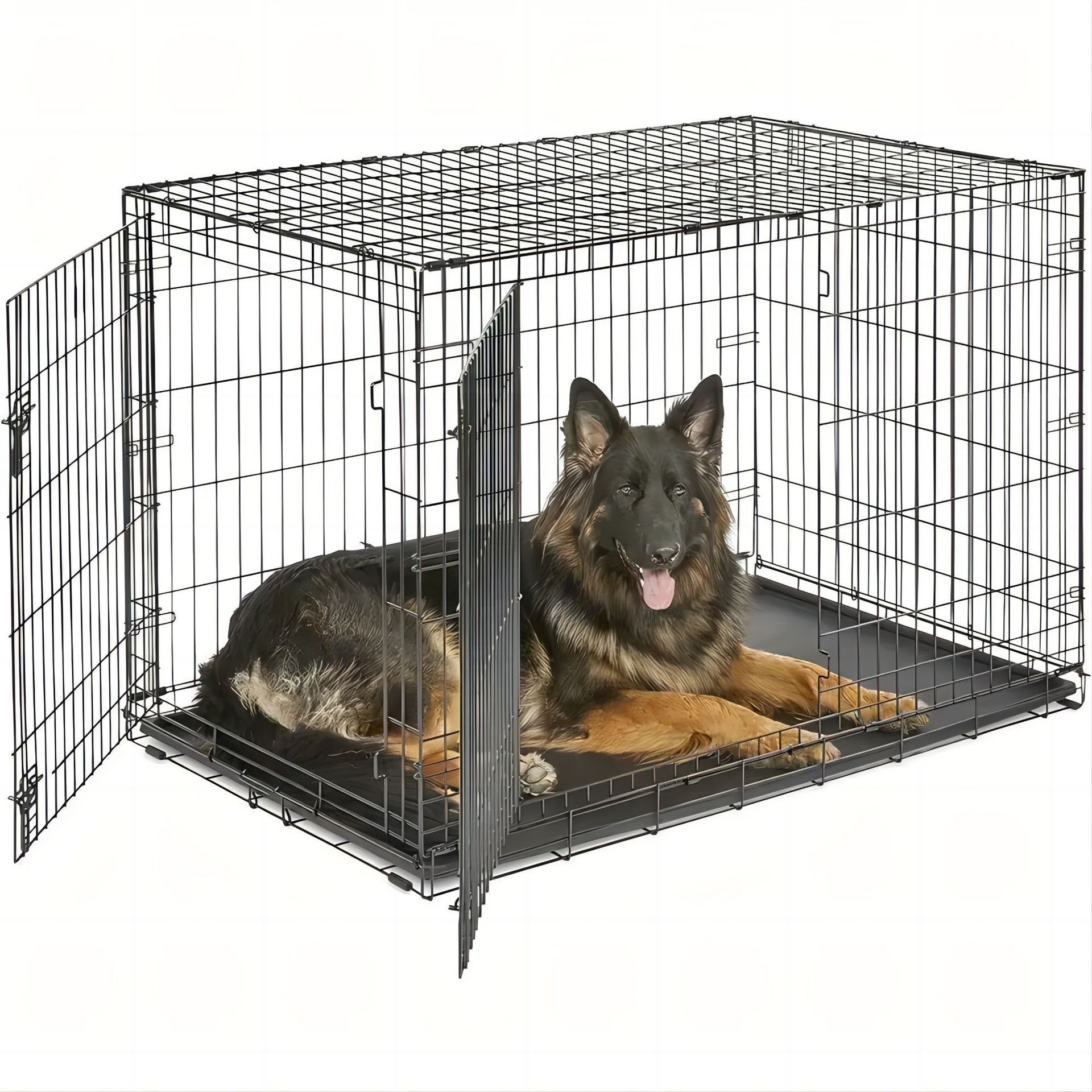 Hot sale exporting 36 inch High Quality portable iron wire pet dog cage maker dog crate