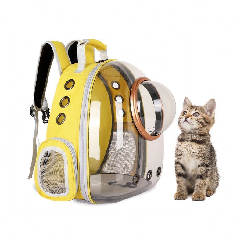 Factory Direct Sell Dog Cat And Bird Puppy Travel Carrier Bag Transparent Pet Backpack