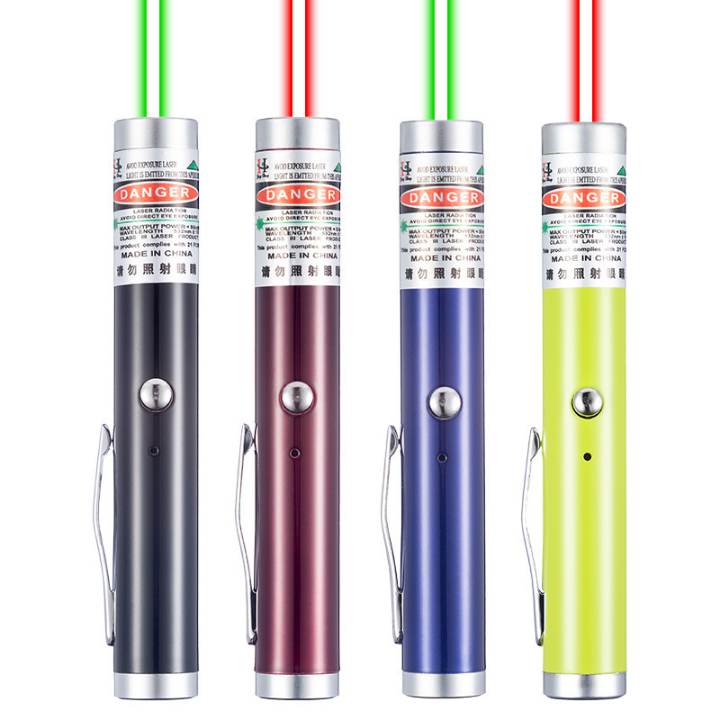 Portable USB Green Red Laser Light Pointer Pen