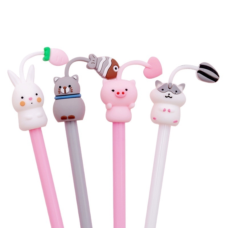 Creative cartoon gel pen 0.5mm school supplier kawaii neutral pen press the gel pen stationery manufacturer