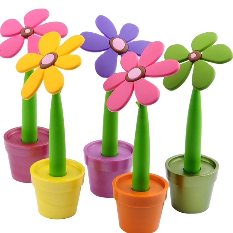 Copllent Creative Potted Ballpoint Pens Sunflower Potted Ballpoint Pens Wholesale