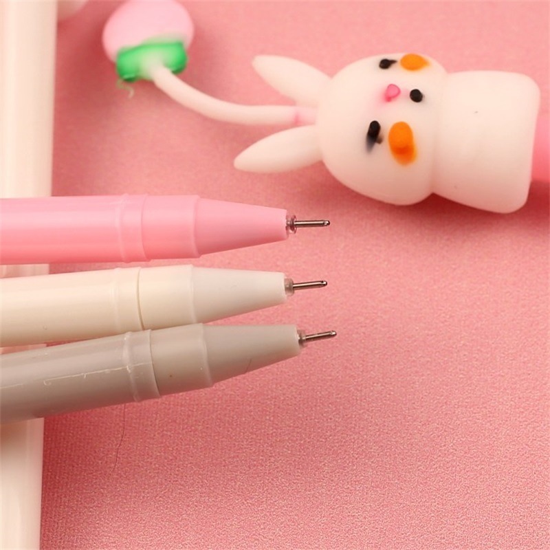 Creative cartoon gel pen 0.5mm school supplier kawaii neutral pen press the gel pen stationery manufacturer