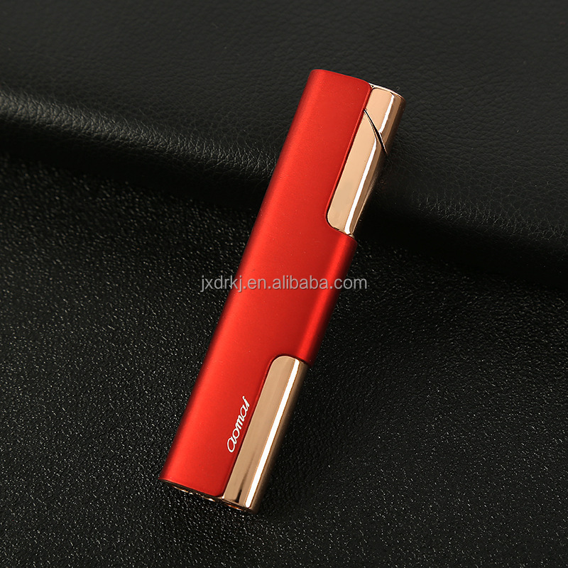 BROAD Bd265b creative wind proof green flame lighter metal gas cigarette lighter outdoor cigarette set wholesale