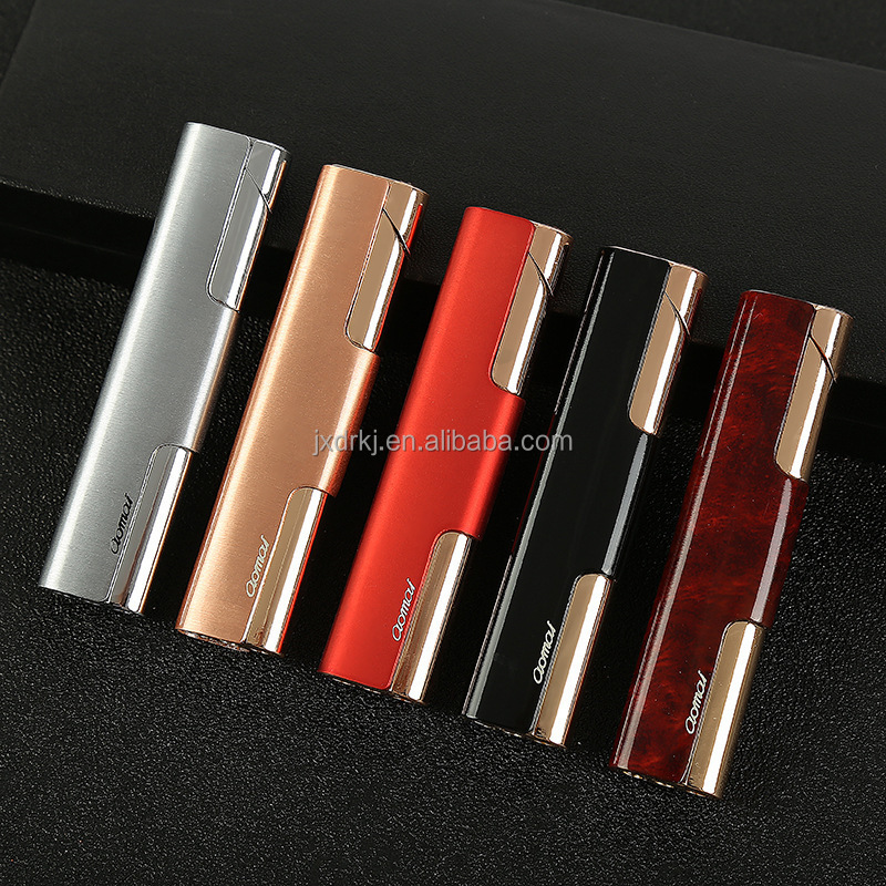 BROAD Bd265b creative wind proof green flame lighter metal gas cigarette lighter outdoor cigarette set wholesale