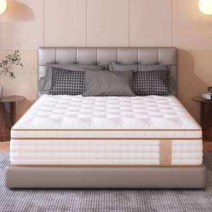 Guaranteed quality cooling fabric  bonnel  spring bed mattress roll up in a box