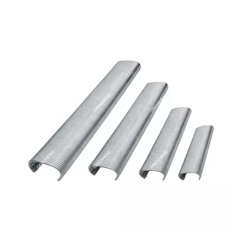 China factories Stainless Steel fastener pneumatic c hog rings staples for pocket spring mattress bed