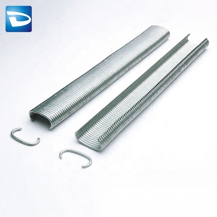 China factories Stainless Steel fastener pneumatic c hog rings staples for pocket spring mattress bed