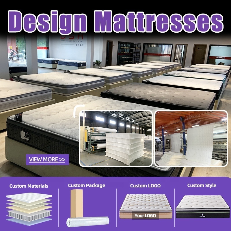 Cheap 5 star Hotel mattress pocket spring mattresses gel memory foam mattress matelas colchon rolled up matress matelas