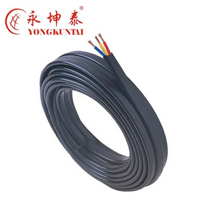 Flexible Cable 3 Core Electrical Copper Wire Power Cable PVC Flat Submersible PVC 3 core Flexible Flat Cable