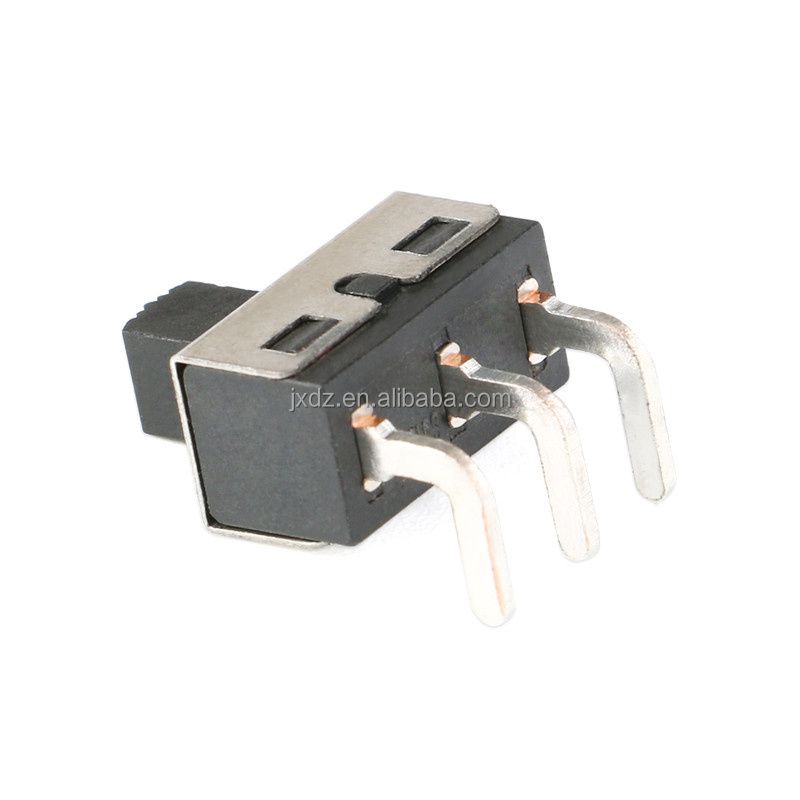 SS12D06/SS12D10 5MM handle height 2 gear 3 Pin high current slide/toggle switch Vertical/Bent Pin