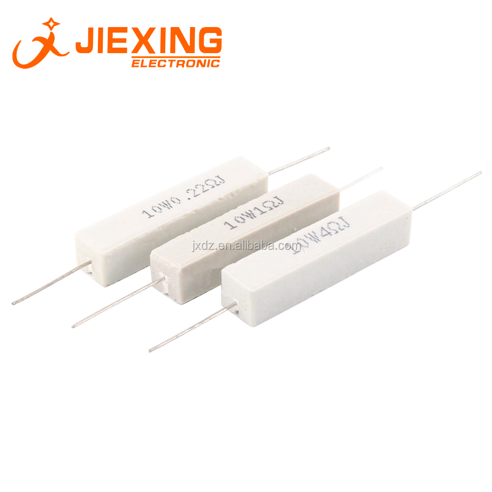 Cement Resistor 10W 10 ohm 10R 10 Watts 10W10RJ Axial Type