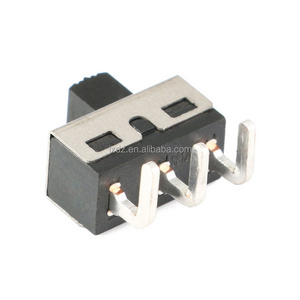 SS12D06/SS12D10 5MM handle height 2 gear 3 Pin high current slide/toggle switch Vertical/Bent Pin