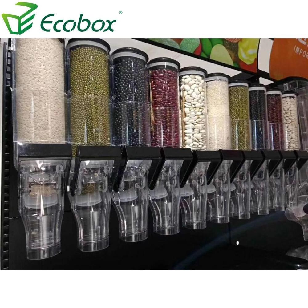 Airtight Plastic Bulk Dry Food Dispenser Clear Mini Gravity Pick and Mix Candy Dispenser for bulk foods