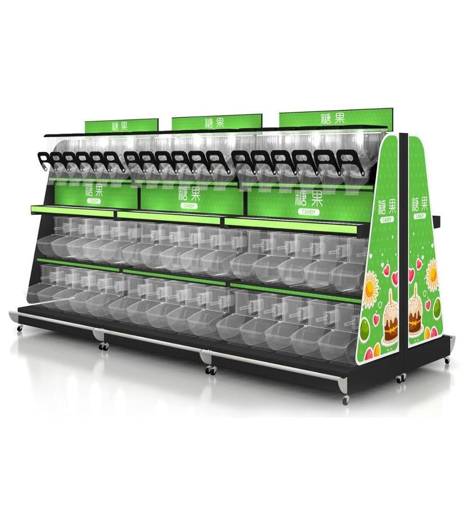 Manufacturer Wholesale High Quality Gondola Candy Store Supermarket Retail Display Racks