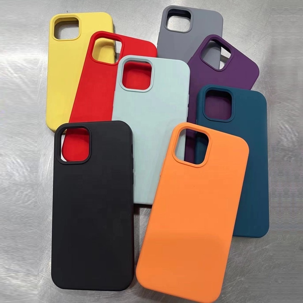 Mobile Cover Microfiber Shockproof Soft TPU Originales Silicone Phone Case for Iphone 15 14 13 12 Pro Max