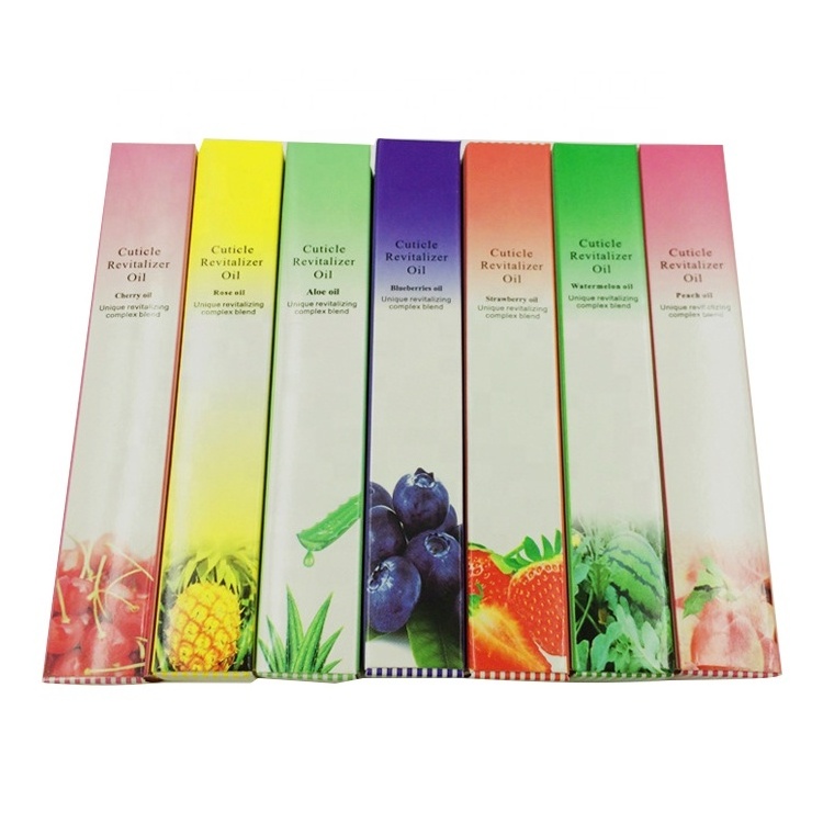 2020 Customized Fangxia 5ml Fruit Flower Flavor Manicure Nail Art Nutrition Care Cuticle Oil Pen