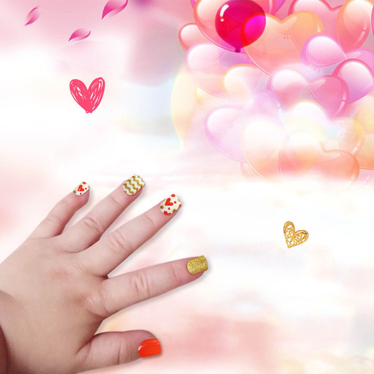 Top Quality Children Press Artificial Fingernails On Nails Vendor With 3D False Nail Design And Glue Nail Art Tips