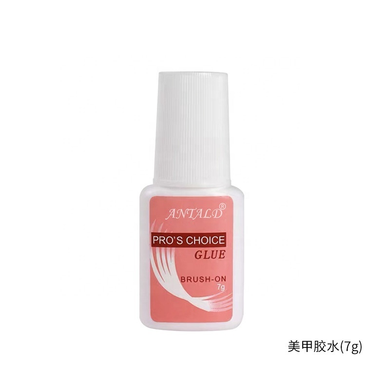 7 kinds Liquid Nail Glue Include Debonder and Star Glue Super Strong Nail Glue for Acrylic Nails Brush On