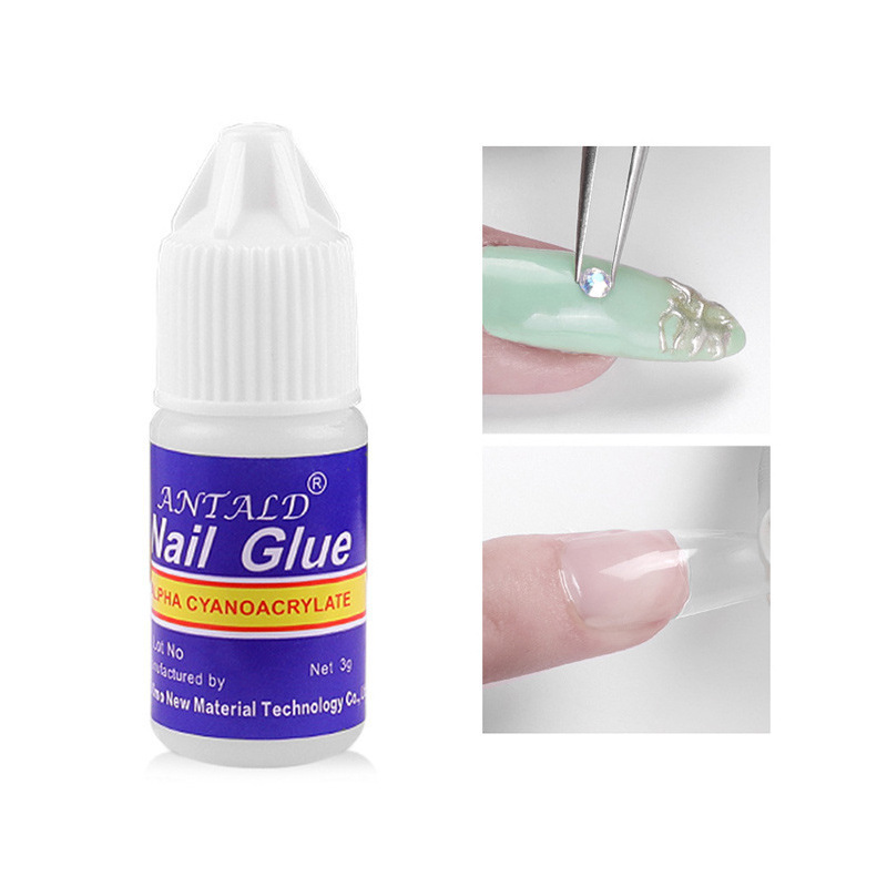 7 kinds Liquid Nail Glue Include Debonder and Star Glue Super Strong Nail Glue for Acrylic Nails Brush On