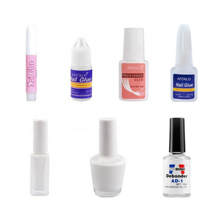 7 kinds Liquid Nail Glue Include Debonder and Star Glue Super Strong Nail Glue for Acrylic Nails Brush On