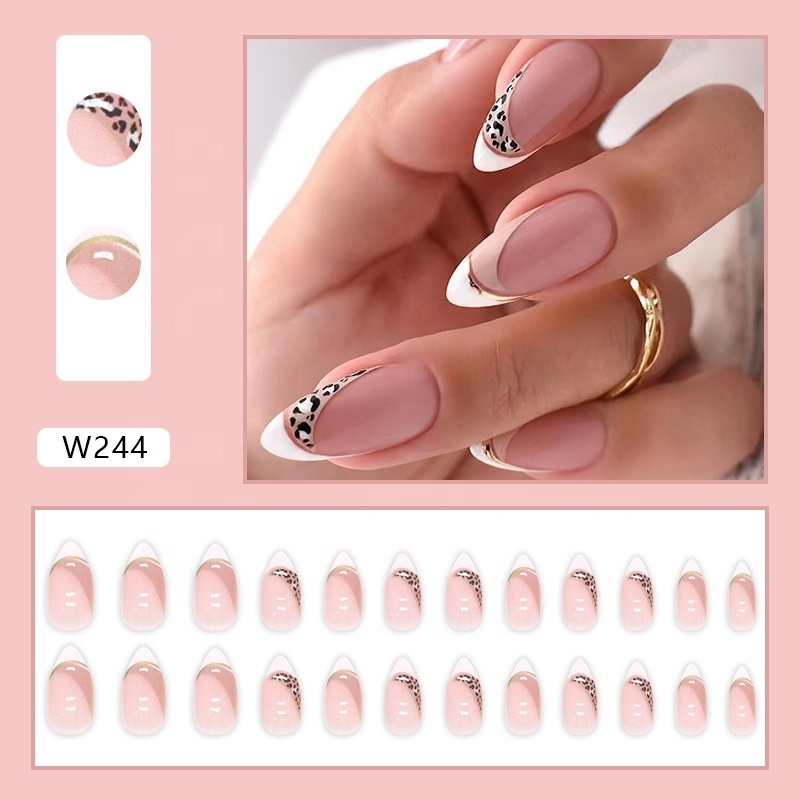 Hot Selling Wholesale Professional 24pcs/box Packaging Gel Polish UV Luxury False Press on Nails