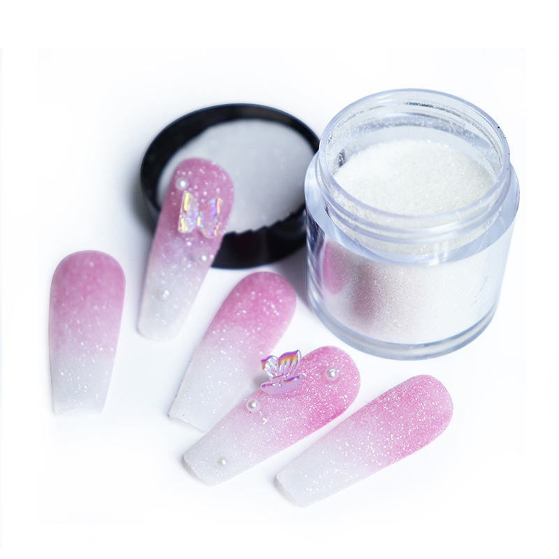 Wholesale Colorful Diamond Shinny Dust Powder Sugar Nail Candy Sweet Nail Art Pigment Glitter Rainbow Powder Nail