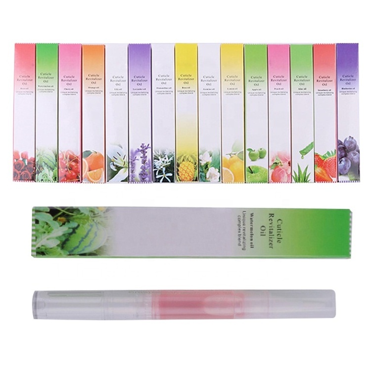 2020 Customized Fangxia 5ml Fruit Flower Flavor Manicure Nail Art Nutrition Care Cuticle Oil Pen