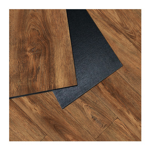 LVT Natural wood glue down PVC plastic floor dry backing vinyl flooring