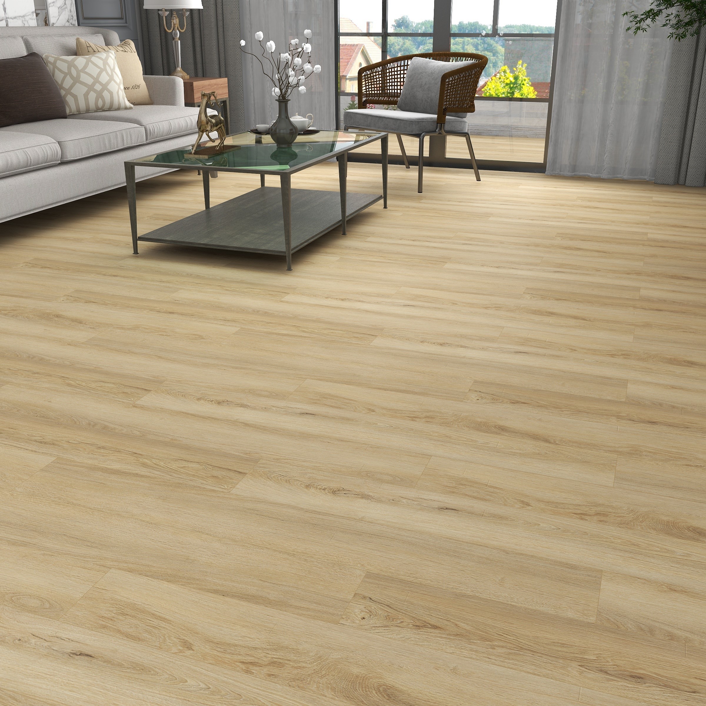 Best Price China Manufacture Waterproof Luxury Wood Plastic Vinyl Floor Plank  SPC Flooring