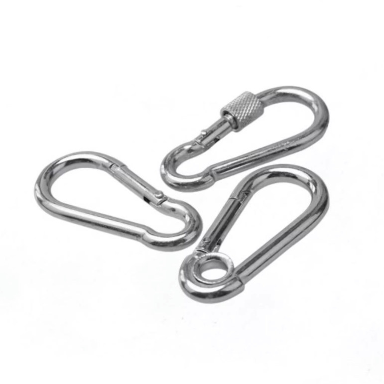 stainless steel 304 316 karabiner snap fast link oval carabiner with nut