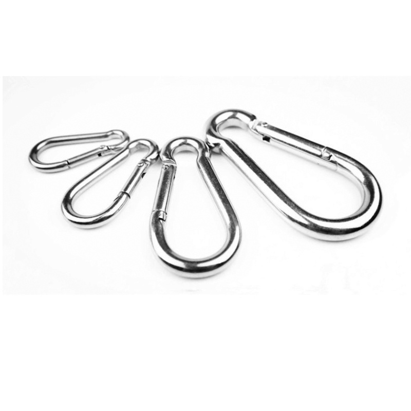 stainless steel 304 316 karabiner snap fast link oval carabiner with nut