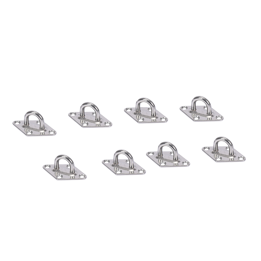 Stainless Steel 304 316 Ceiling Wall Mount Hook door buckle Anchor Diamond lifting Eye Pad Eye Plate for Swings Hammocks / Boat