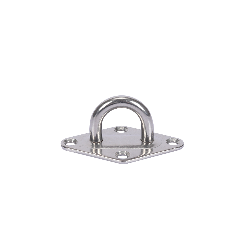 Stainless Steel 304 316 Ceiling Wall Mount Hook door buckle Anchor Diamond lifting Eye Pad Eye Plate for Swings Hammocks / Boat