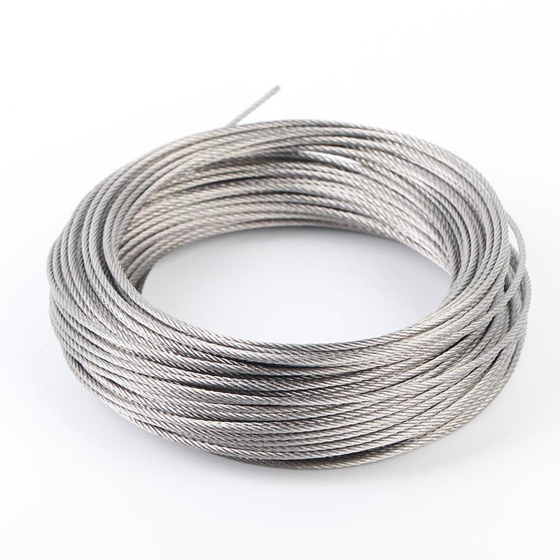 201/304/316 7x7 7x19 316 elevator Stainless Steel pvc coated cable wire rope Steel Wire Cable ss stainless steel wire rope 6mm