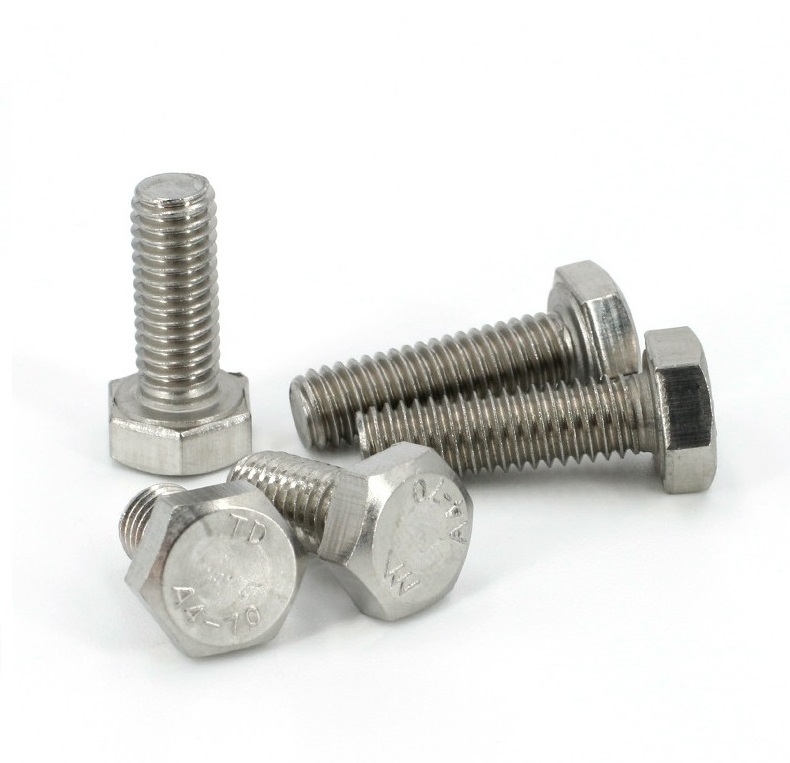 Factory Price Customized Wholesale hexagon bolts and nuts m6 m7 m8 m9 m15 m17 m20 304 316 stainless steel Hex Bolt